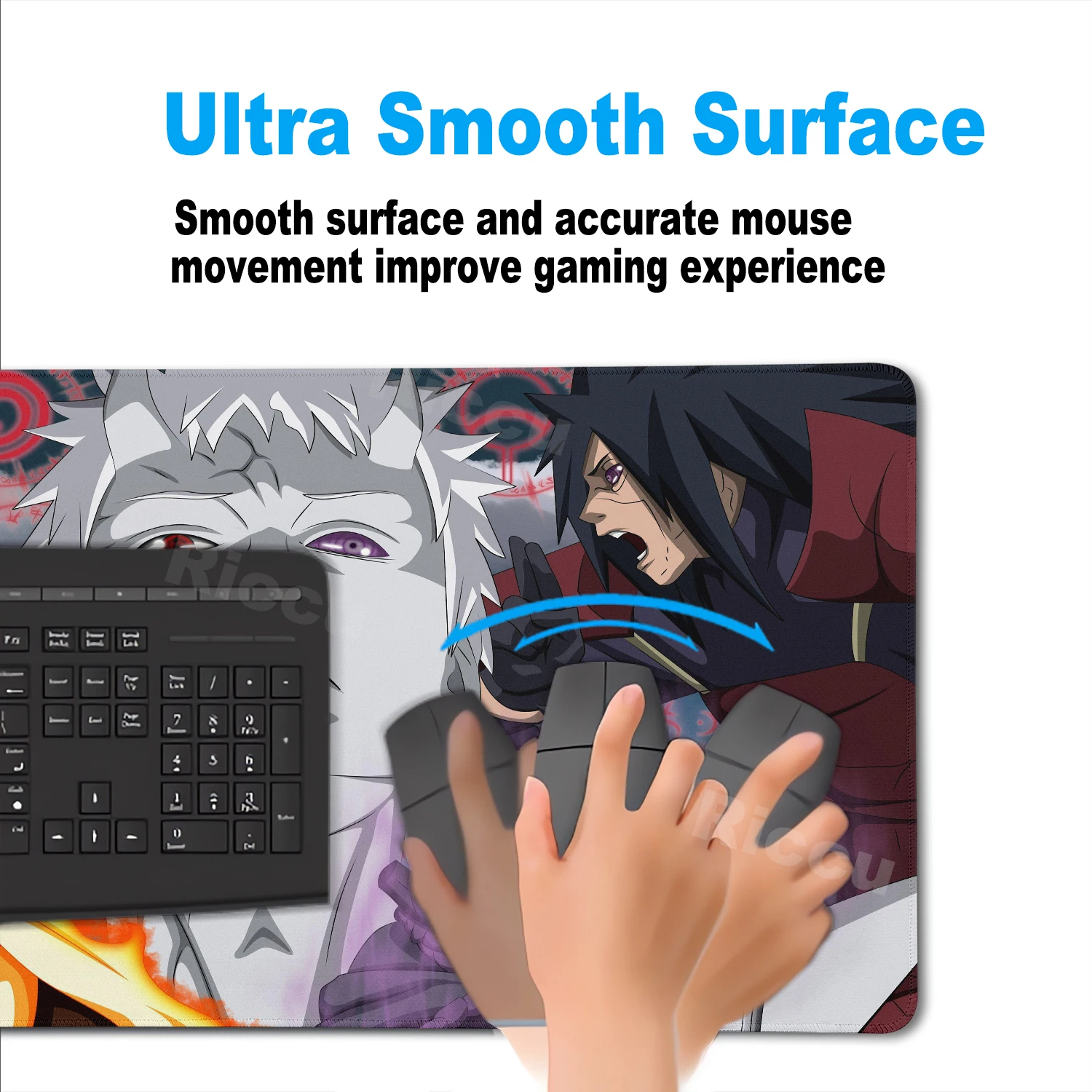 Anime Muismat Japan Cool Laptop Gaming Toetsenbord Bureaumat N-narutoS Muismat Gamer PC Kast Bureau Accessoires 40x90 kantoor Mat