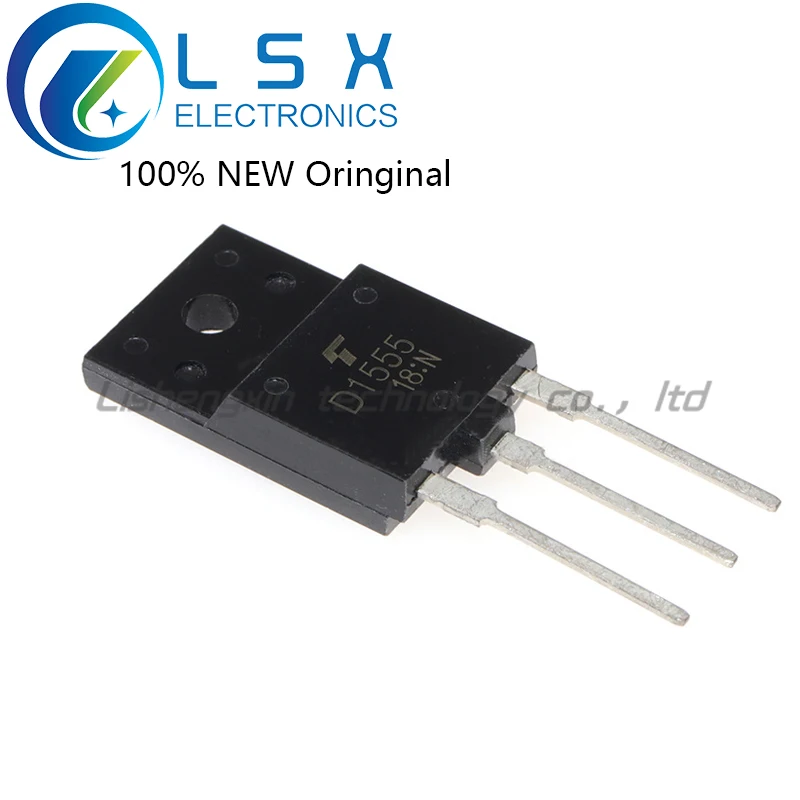 New/5pcs D1555 2SD1555 TO-3PF 1500V 5A Original On st ock