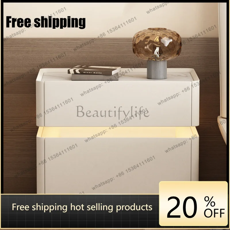 FGFashionable Atmospheric Night Table Minimalist Simple Life Elegant Nightstand Decoration Aesthetic Comodino Bedroom Furniture