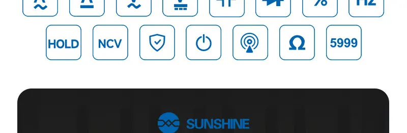 SUNSHINE DT-17N 2.0 Digitalmultimeter Smart Anti-Burn, Kontinuitätssummer, hochpräzise Messung, Reparaturwerkzeuge mit schneller Reaktion – Detail 6