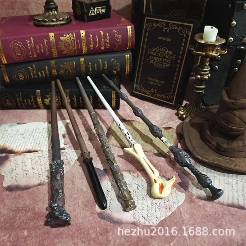 Varita mágica de Harry para Halloween, varita mágica de plástico Hermione, accesorios de escenario para cosplay