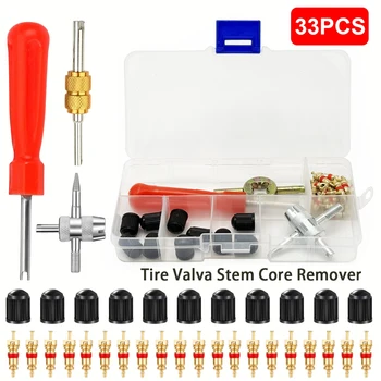 Poignée fendue pour vélo de voiture, tige de Valve de pneu, dissolvant de noyau, tournevis, réparation de pneus, Kit d'outils d'installation, accessoires automobiles et motos