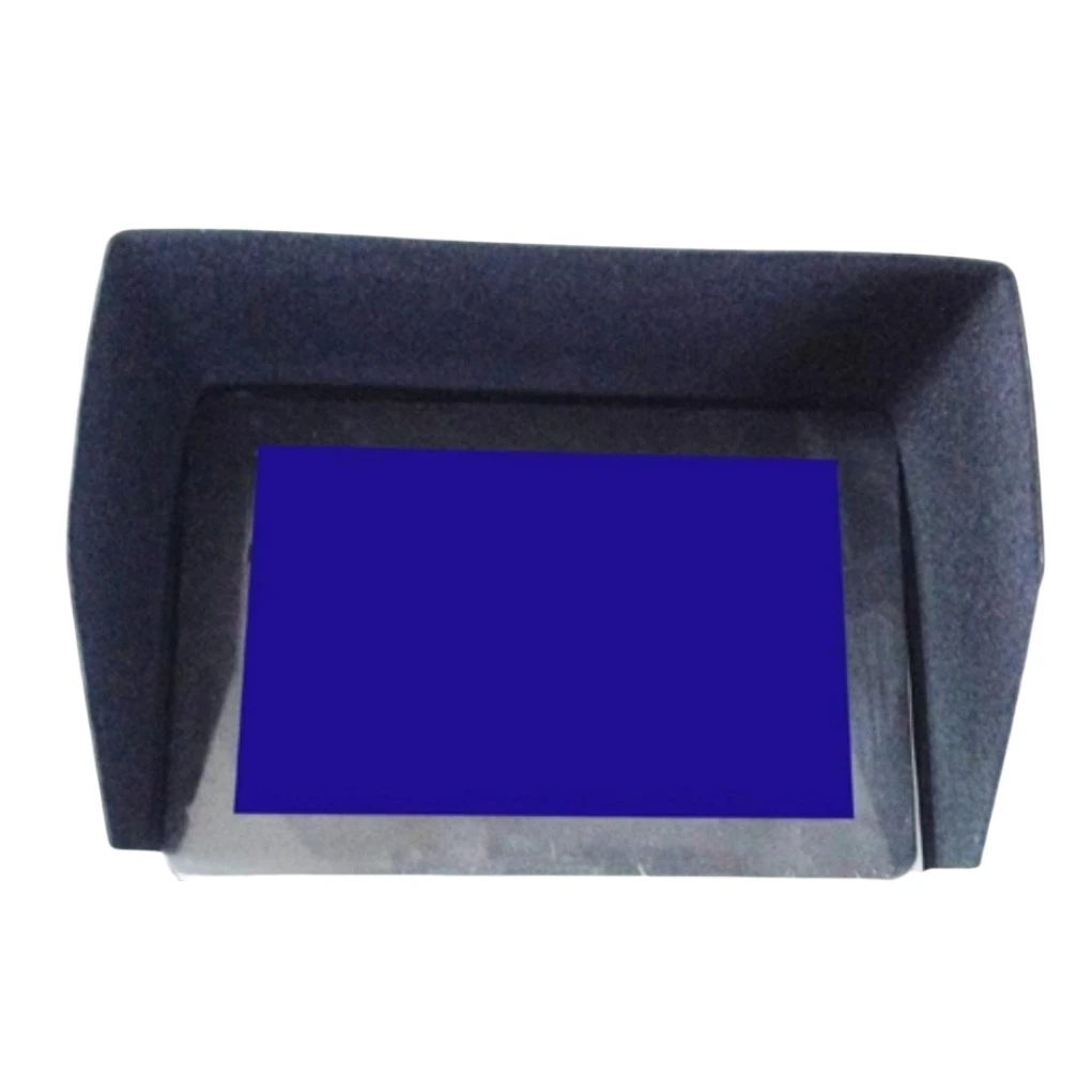 7 Inch Monitor Sun Hood PVC Light Blocking Visor Protective Cage Anti-Glare Sunshade Mask for TV Movie and Video Display Screens