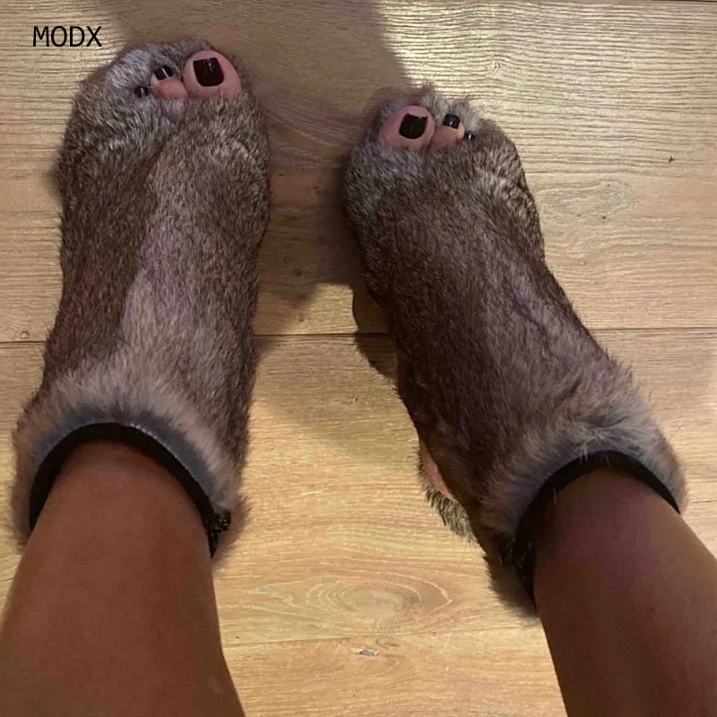 

2025 Peep Toe Fur Mid Calf Boots Stiletto Heels Ankle Straps Fashion Warm Shoes In Winter Solid Plush Sexy Party Dress Shoes 44