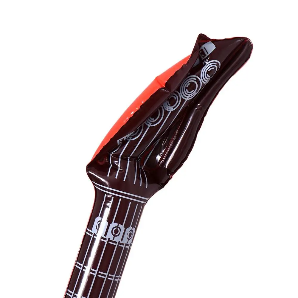 ของเล่นเครื่องดนตรีเป่าลมพีวีซี ของเล่นเป่าลมสีสุ่ม กีตาร์เป่าลม บอลลูนตกแต่งสร้างสรรค์