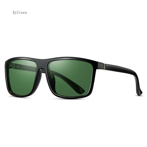 Imagen 2 del producto Gafas de sol polarizadas cuadradas vintage para hombres Gafas de sol rectangulares con protección UV 100% para conducir y viajar