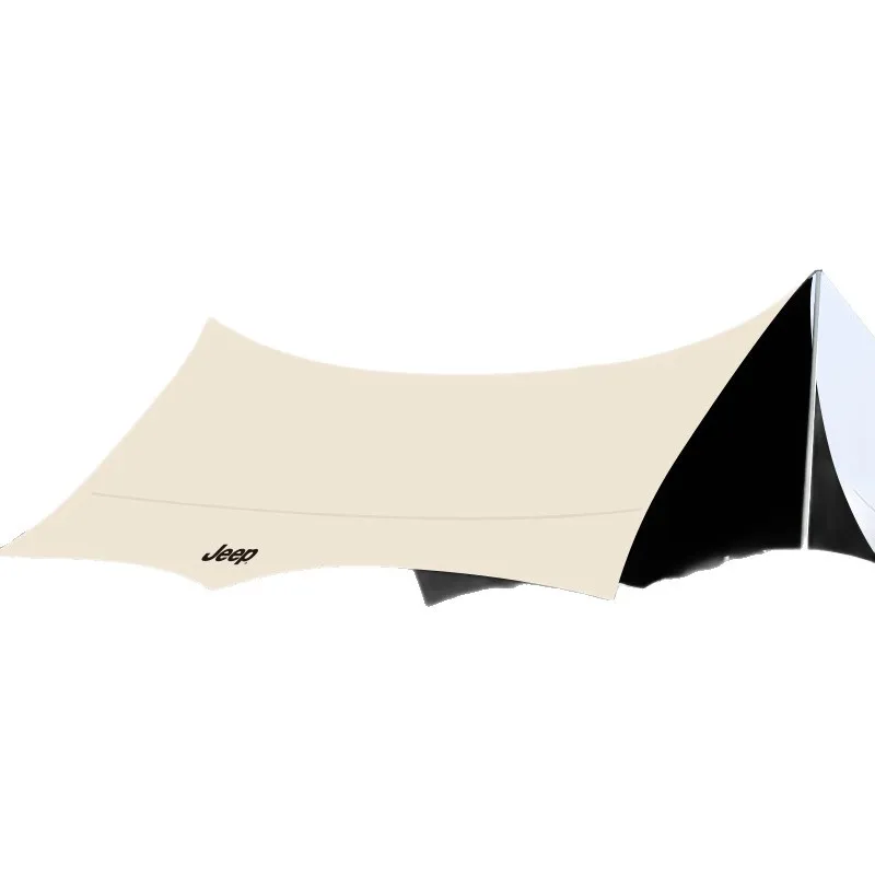 Vinyl canopy tent outdoor camping equipment full set camping octagonal butterfly awning
