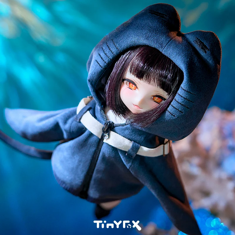 

Официальная фигурка Tinyfox 1/6 Devil Fish Mjd, подвижная шарнирная кукла Bjd 2d, коллекционная модель, полный набор, подарок на день рождения для девочки