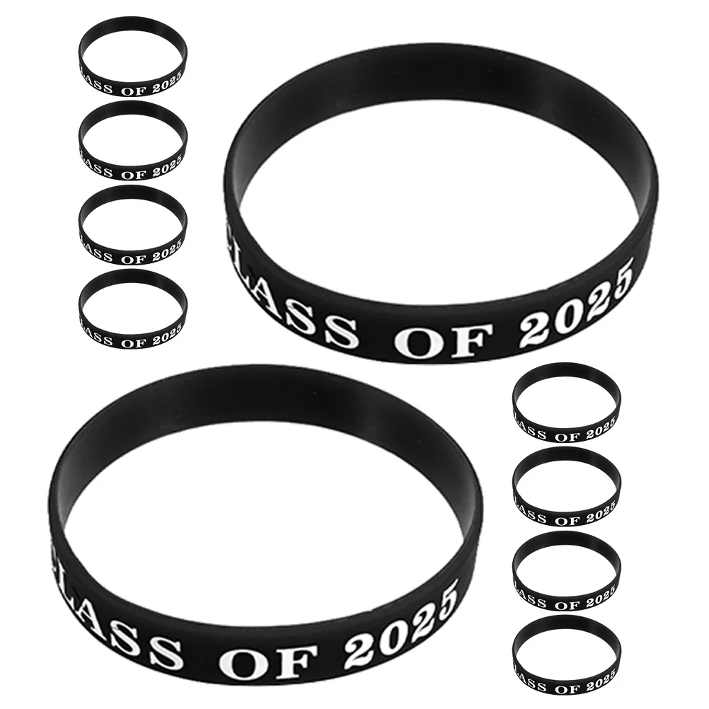 

20Pcs Graduation Silicone Wristbands Adjustable Sizes Comfortable Fashion Graduation Party Accessories Bulk Bracelets