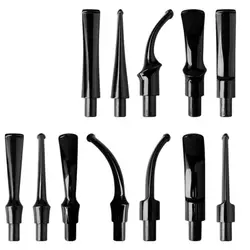 1pcs Tobacco Pipe Acrylic Mouthpiece 9mm Filter Bent Smoking Pipe Taper Mouthpiece Tobacco Pipe Accessories