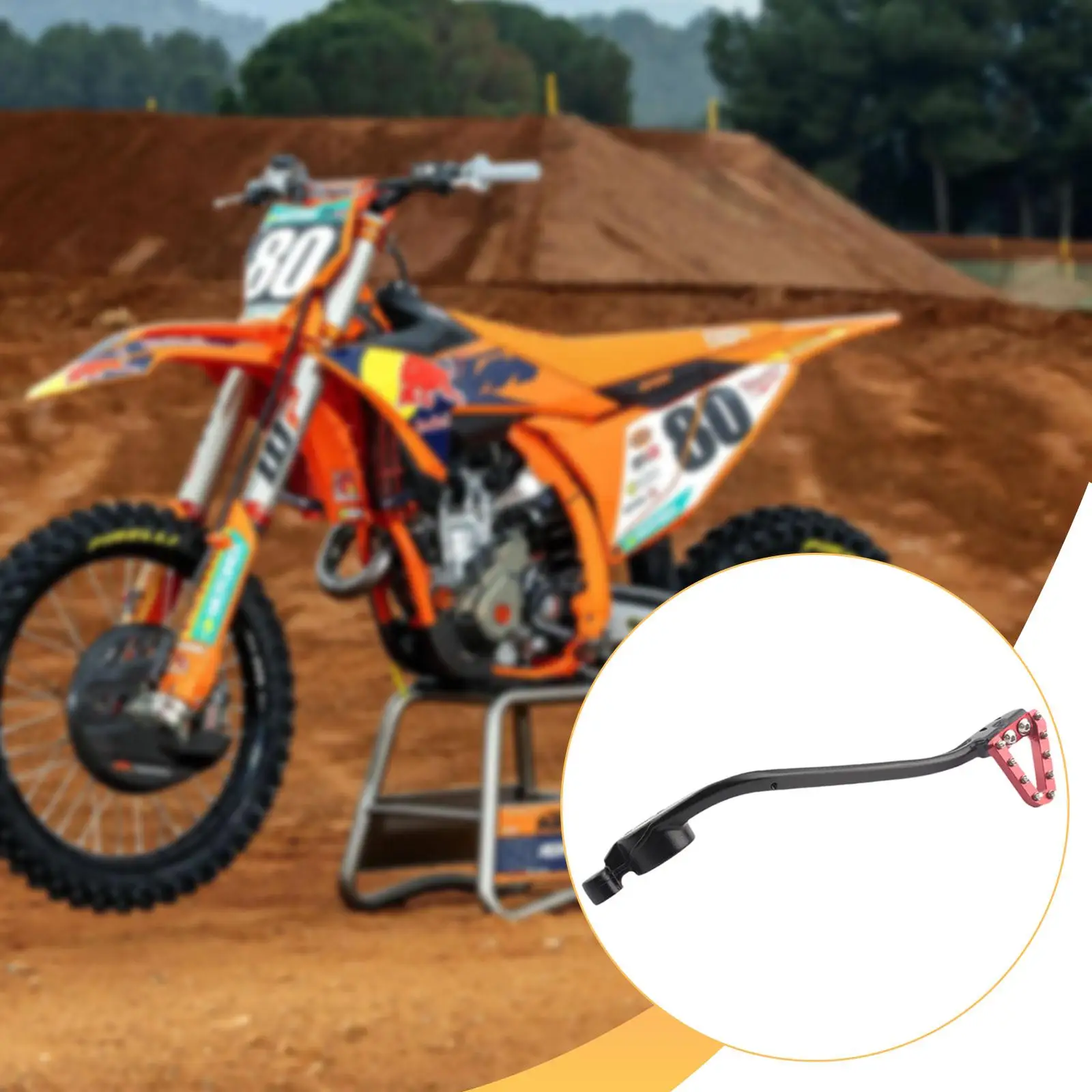 Aluminum Alloy Motorcycle Rear Brake Pedal Foot Lever Practical Control Parts for Dirt Bike Enduro EXC XCW SXF 250 450