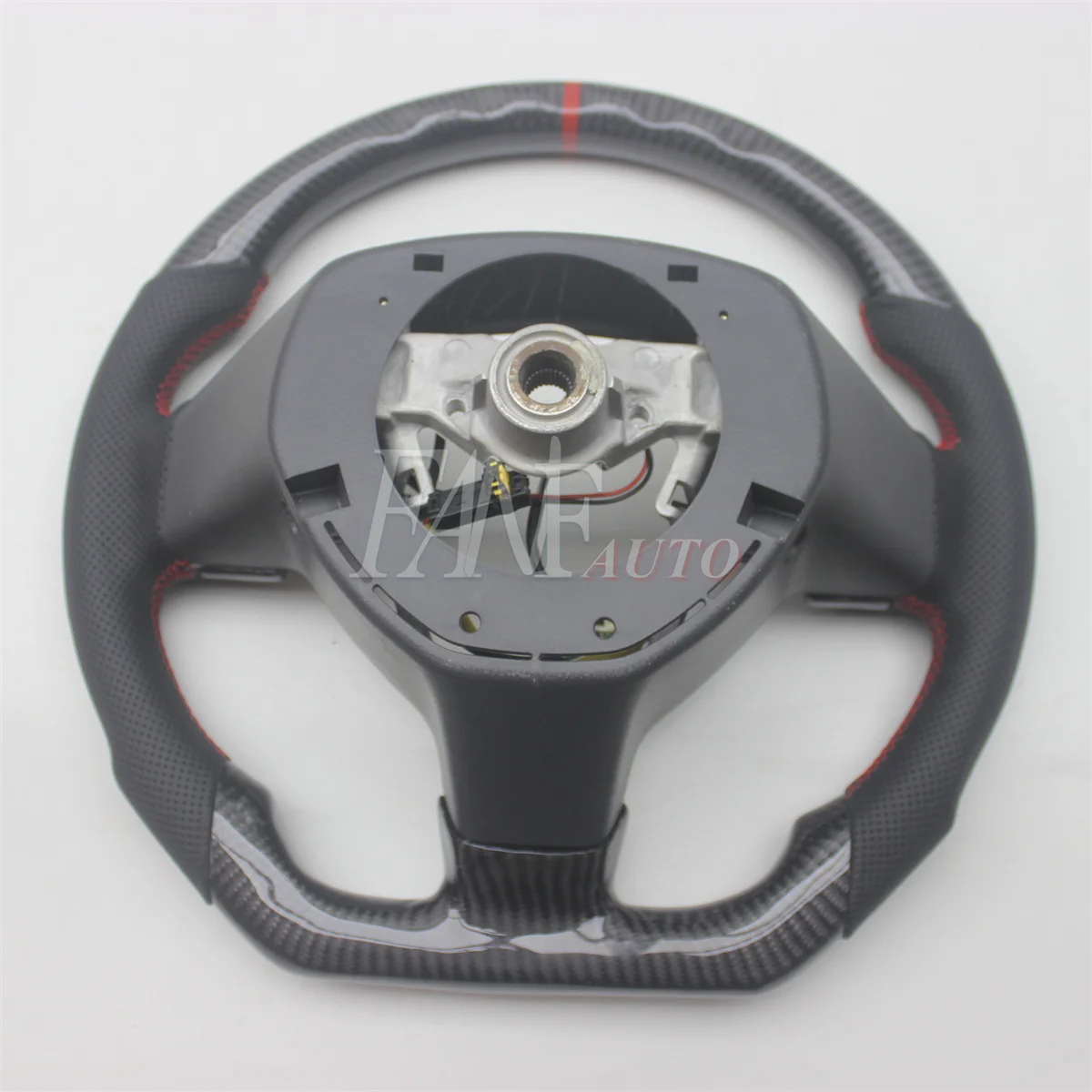 Replacement Real Carbon Fiber Steering Wheel with Leather for Suzuki Swift 2004-2016