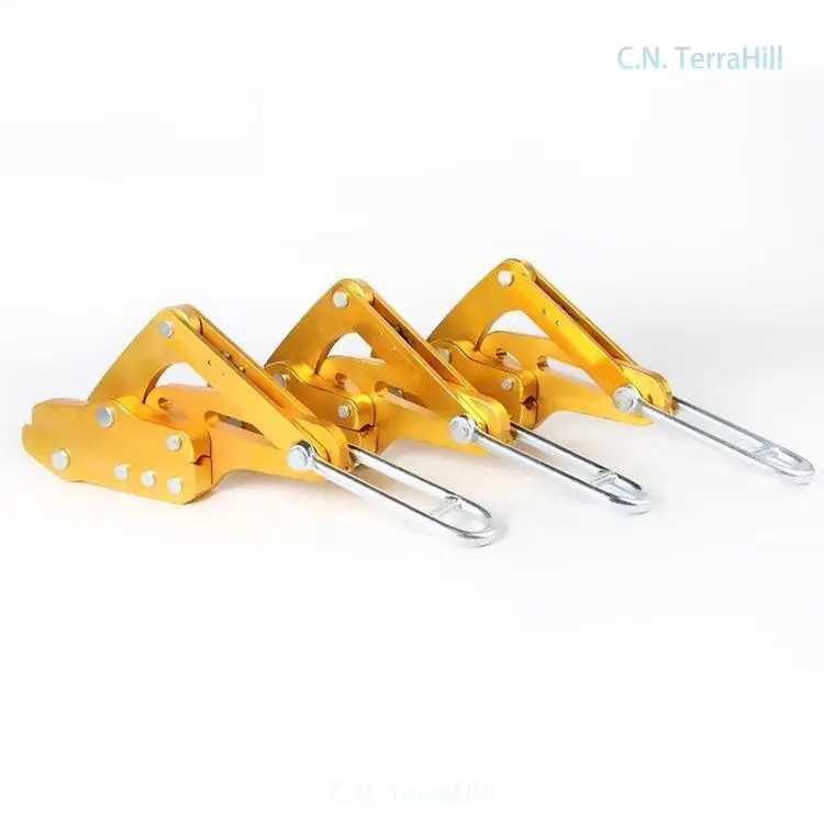 Cable Grip Tensioner Aluminum Alloy for Overhead Cable Laying Power Communication Line Pulling Tool