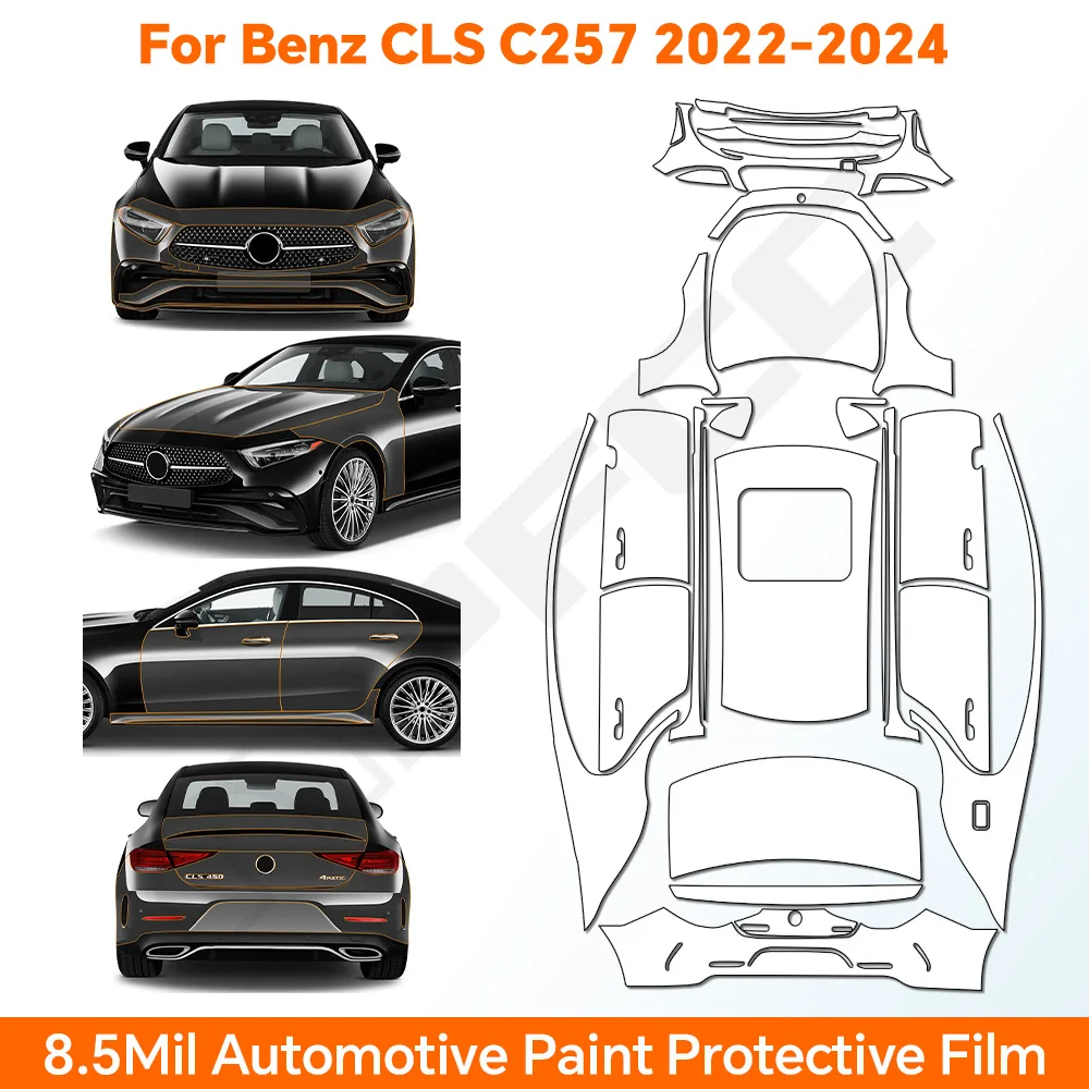 

9Mil TPU Pre-Cut Clear Bra PPF Self Healing Anti-Scratch Car Body Protective Film