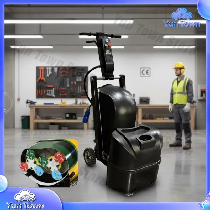 for Walk Behind Hand Push 540mm Concrete Grinder 4KW Single Phase Electric Diamond Disc Floor Polisher Concrete Polishing