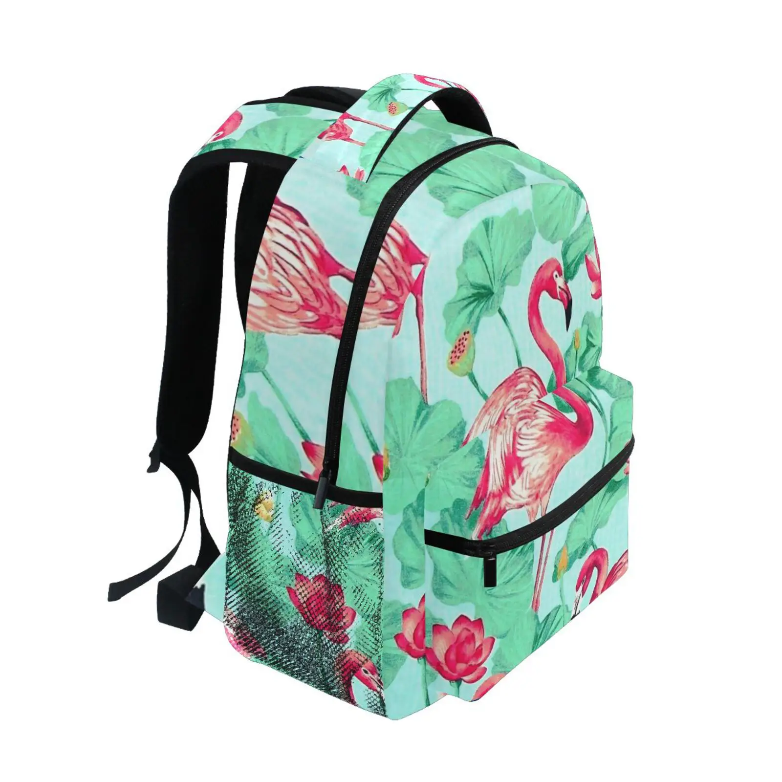 New Schoolbag Women Large Capacity Flamingo print Backpack for Children, Girls School Backpack, Teenagers Backpack