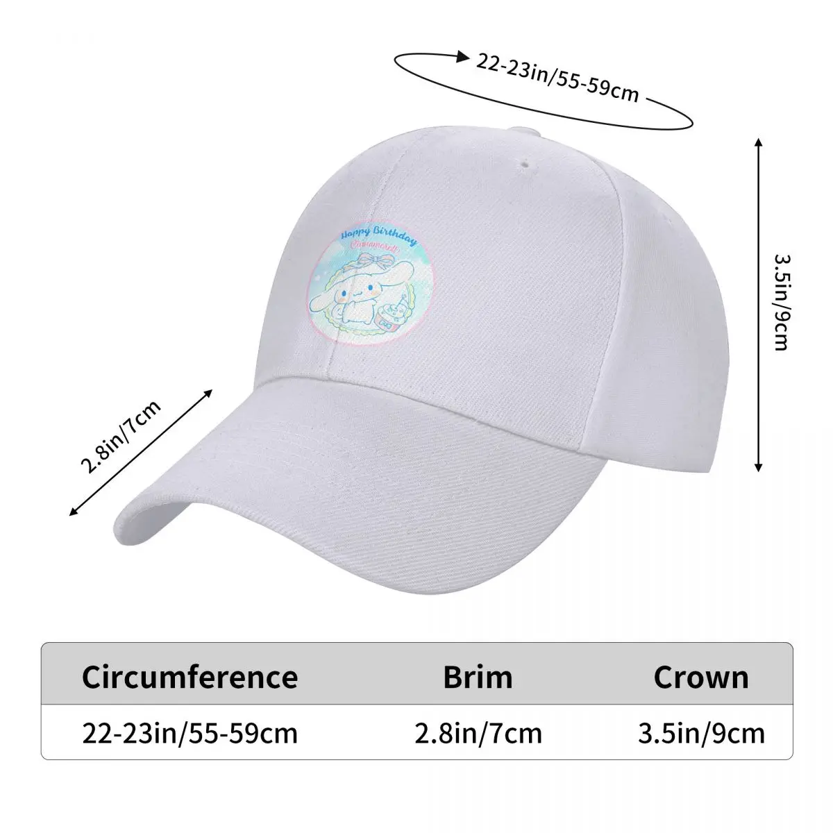 Duckbill cap Funny Cinnamoroll Cartoon Summer Baseball Caps Unisex Trucker Dad Hats