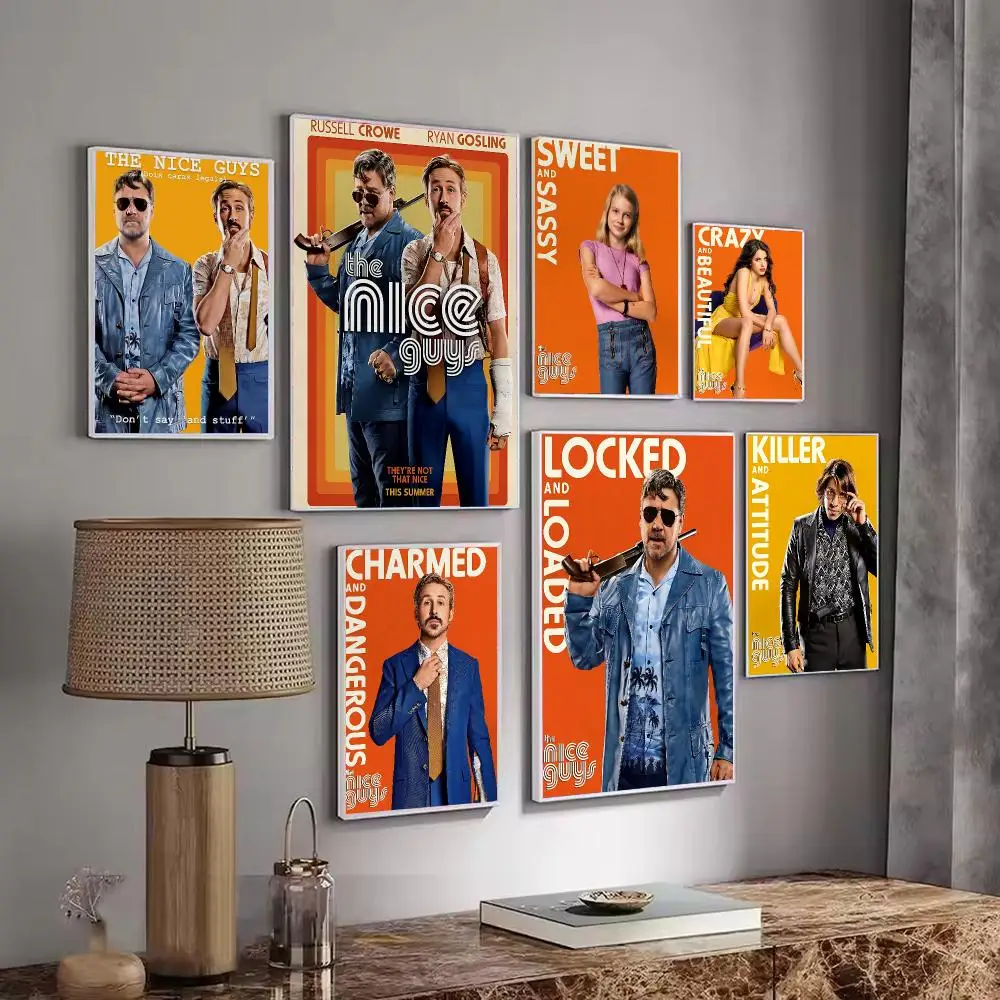 Detective Comedy The N-Nice G-Guys Poster Wall Art Print Sticker for Bedroom Living Room Dorm Office Modern Home Decor