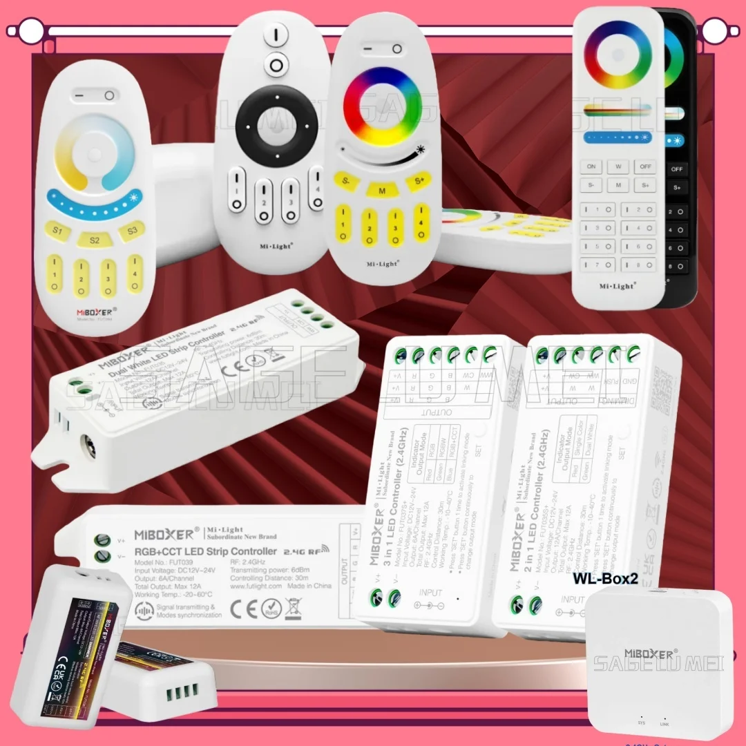 

Single Color CCT RGB RGBW RGB+CCT LED Controller Miboxer 2.4G Dimmer FUT035 FUT036 FUT037 FUT038 FUT039 for Cob Strip Tape Light