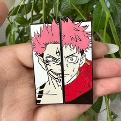 Cool Rectangle Anime Enamel Pins Student Brooches For Women Clothing Backpack Lapel Badges Fashion Jewelry Accessories Gifts