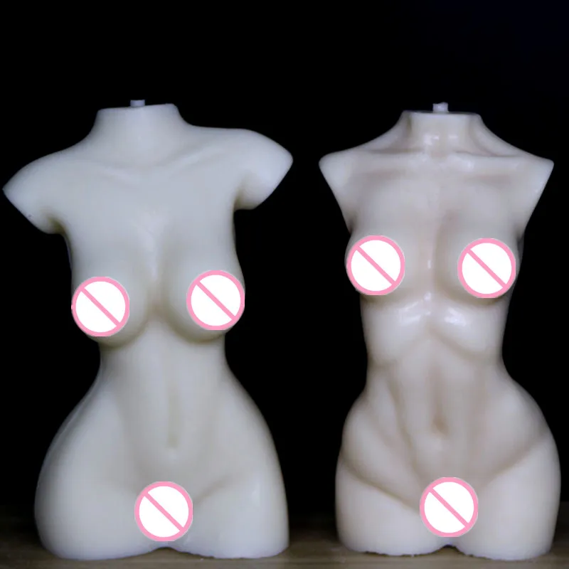 LOVE'N LV092B DIY 13cm 15cm Large Body Candle Mold Woman Human Female Body Sex Goddess Torso Candle Moulds For Candle Decor