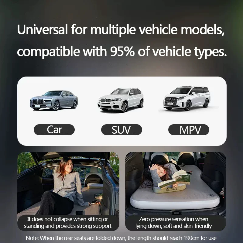 Suitable For SUV Universal Car Mattresses, Brushed Inflatable Beds, Trunk Sleeping Pads, Travel Beds, Camping, 0 Formaldehyde
