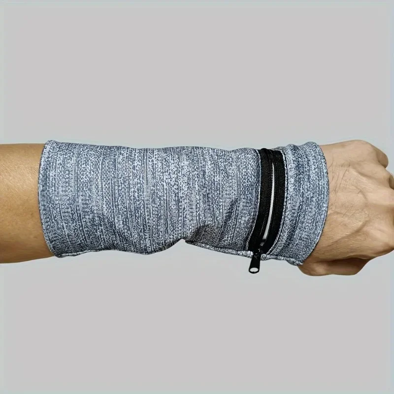 1 Stück schwarze Aufbewahrungstasche für neutrale Handgelenkstützen, geeignet für Fitness-Laufen, mit Reißverschluss, schweißabsorbierende Handgelenkstütze ﻿ – Detail 7