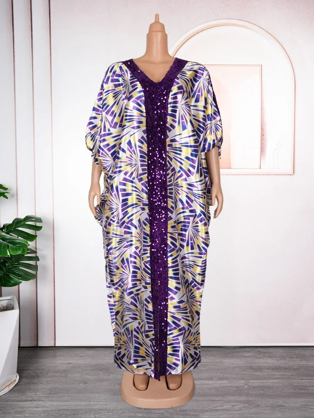 

Plus Size African Dresses for Women Traditional Dashiki Ankara Boubou Outfits Gown Abaya Robe Muslim Kaftan Maxi Long Dress 2024