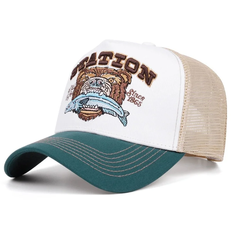 Unisex Personalized New Truck Hat STETSON animal Breathable Mesh Hat Street Hip Hop Hat Daily Casual Wear Sunshade Baseball Hat
