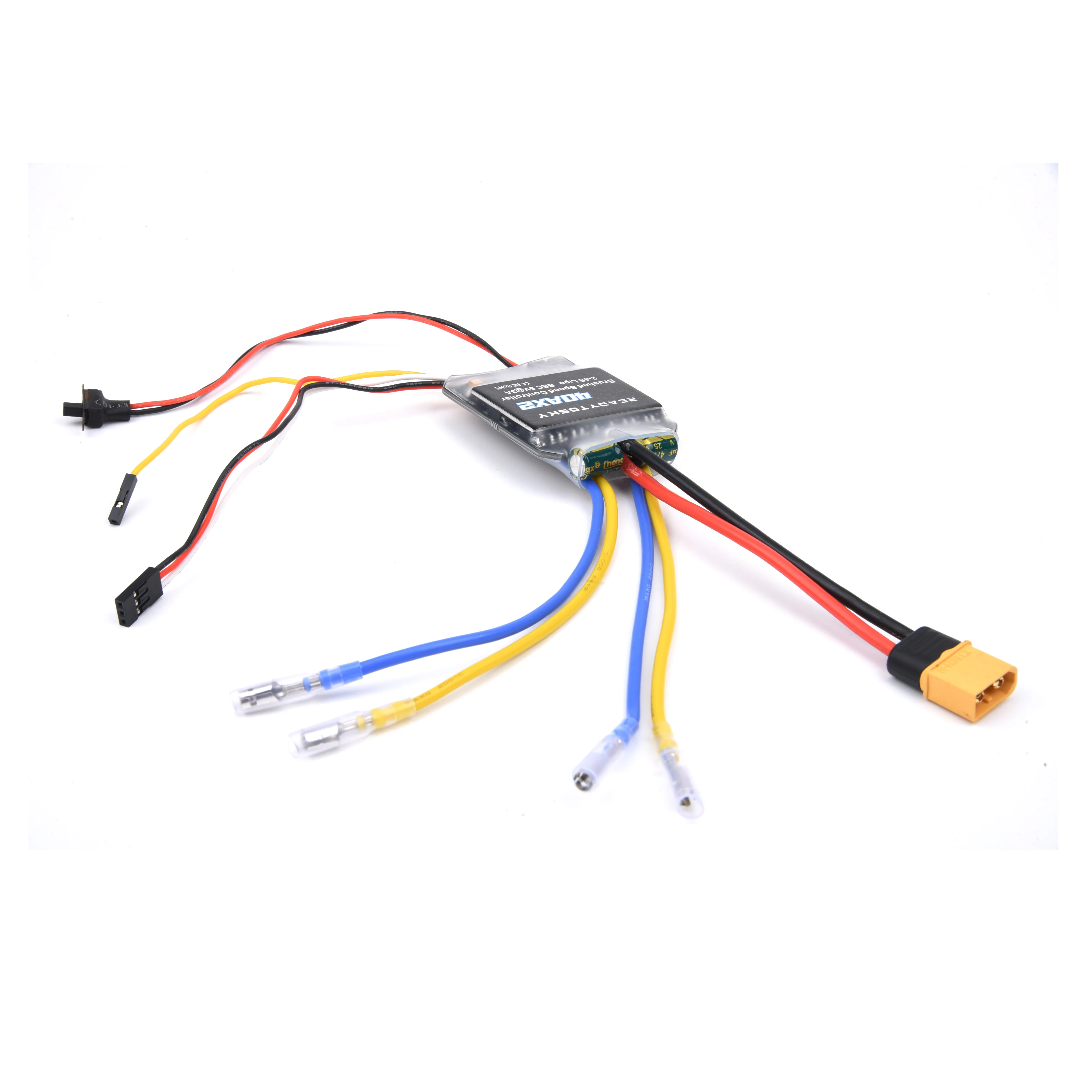 40A Dual Way Bidirectional Brushed Electric Speed Controller 40A x 2 Mixed Control ESC 6-15V for RC Tank/Speed Difference Boat