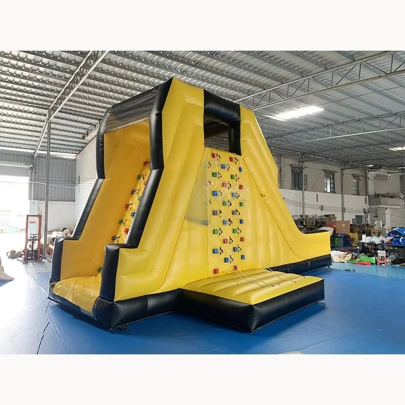Commercial Manufacturer PVC Inflatable Sport Rock Climbing Walls Unisex Rope Ladder Sports Game with Blower Includes Repair Kits