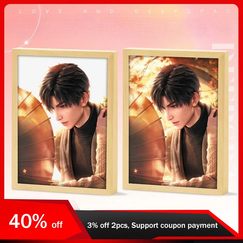 

19.5cm/7.68in Love and Deepspace 3D Light Painting LED Night Game Peripherals Lamp Creativity Display Desktop Bedroom Decoration