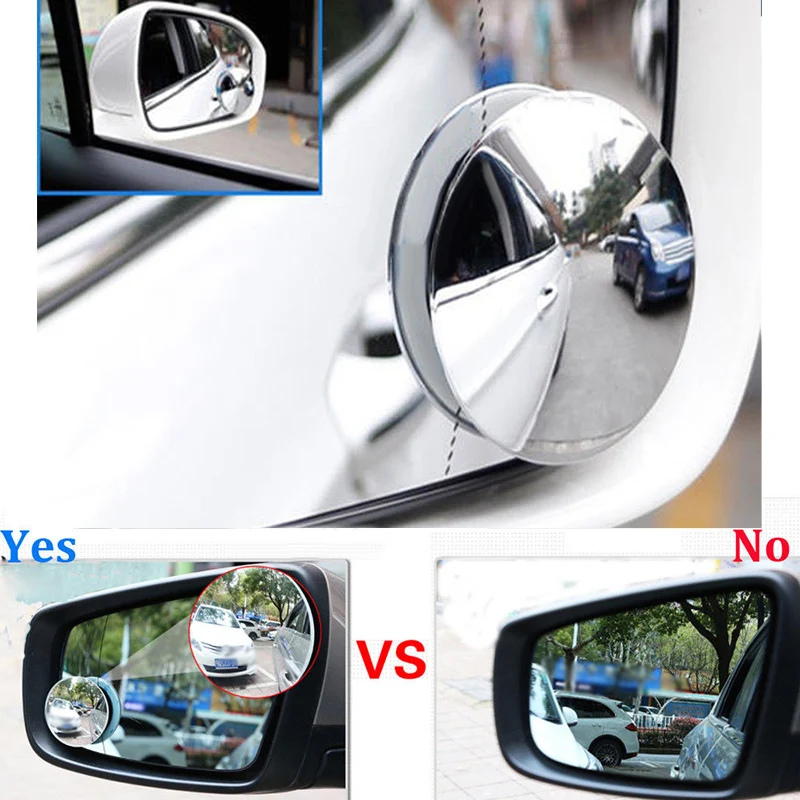 Trucks Wide Angle Round Convex 5*1.2mm Parts Replacement Rear View Stick-On ABS Set Auto Practical Unique Mirrors