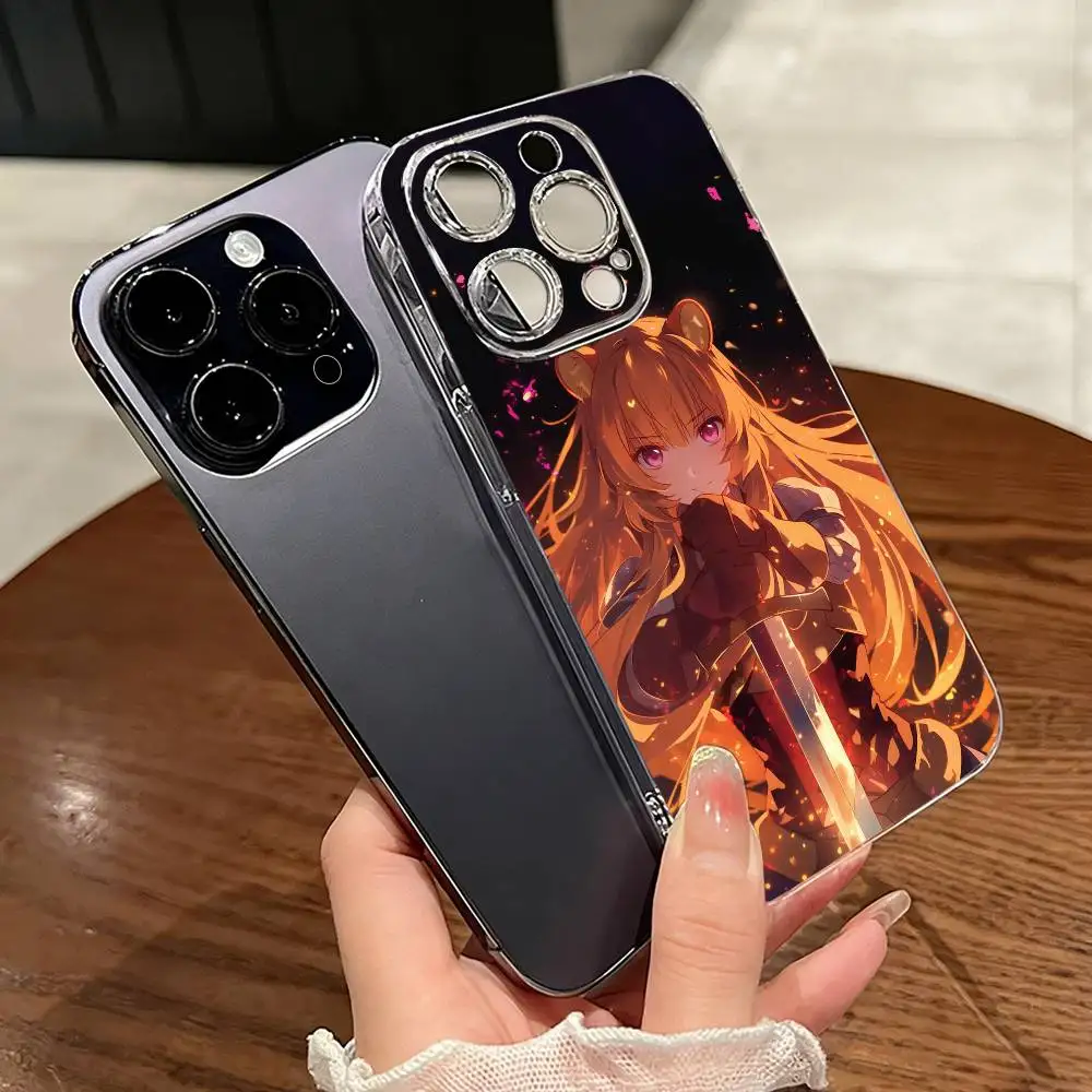 

The Rising of the S-Shield Hero Phone Case For iPhone 17 16 15 14 13 12 11 Mini Pro Max Plus Transparent Cover