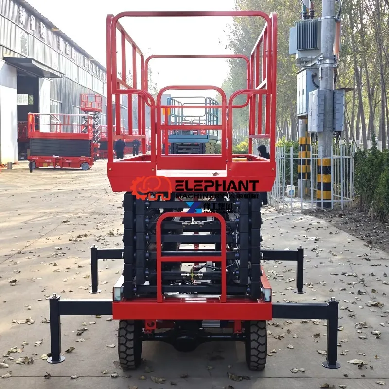 Factory Price Scissor Lift Platform Semi Self Propelled Scissor Lift Table 4m-18m Work Platforms for Sale Aerial Work Platform