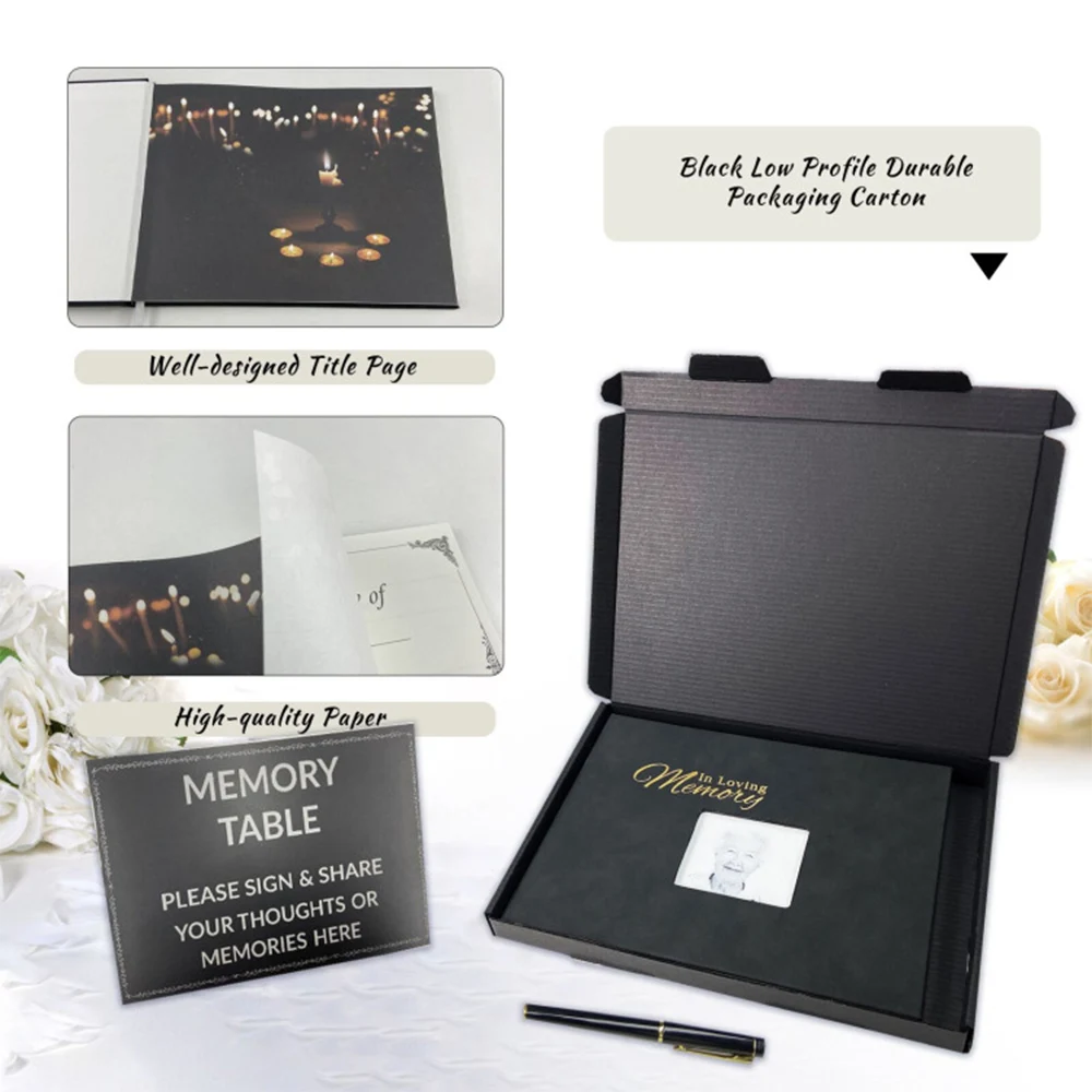 

Funeral Guest Book Signature Funeral Sign In Book Reception Message Book Celebration of Life Anniversary Loving Memorial Service