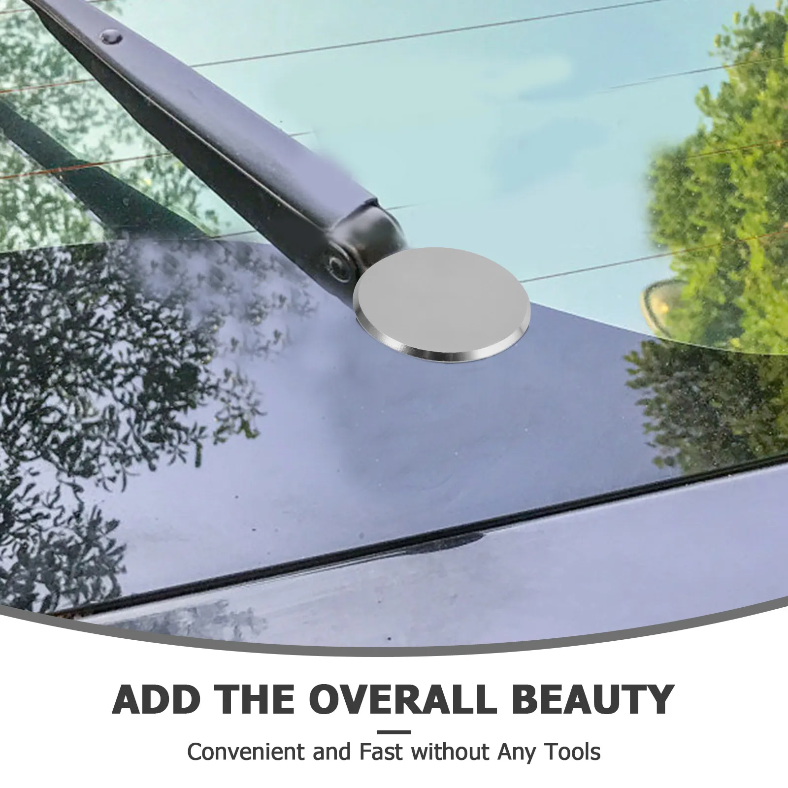 

Aluminum Arm Plug Cover Rear Windshield Car Replacement Dustproof Windscreen Grommet Prolong Lifespan Easy Install Durable