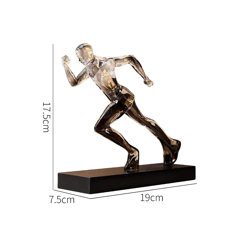 Modern Art Runner Figurine Piece for Living Entryway, Wine CabinetPersonalized Engraving Available - Housewarming Gift