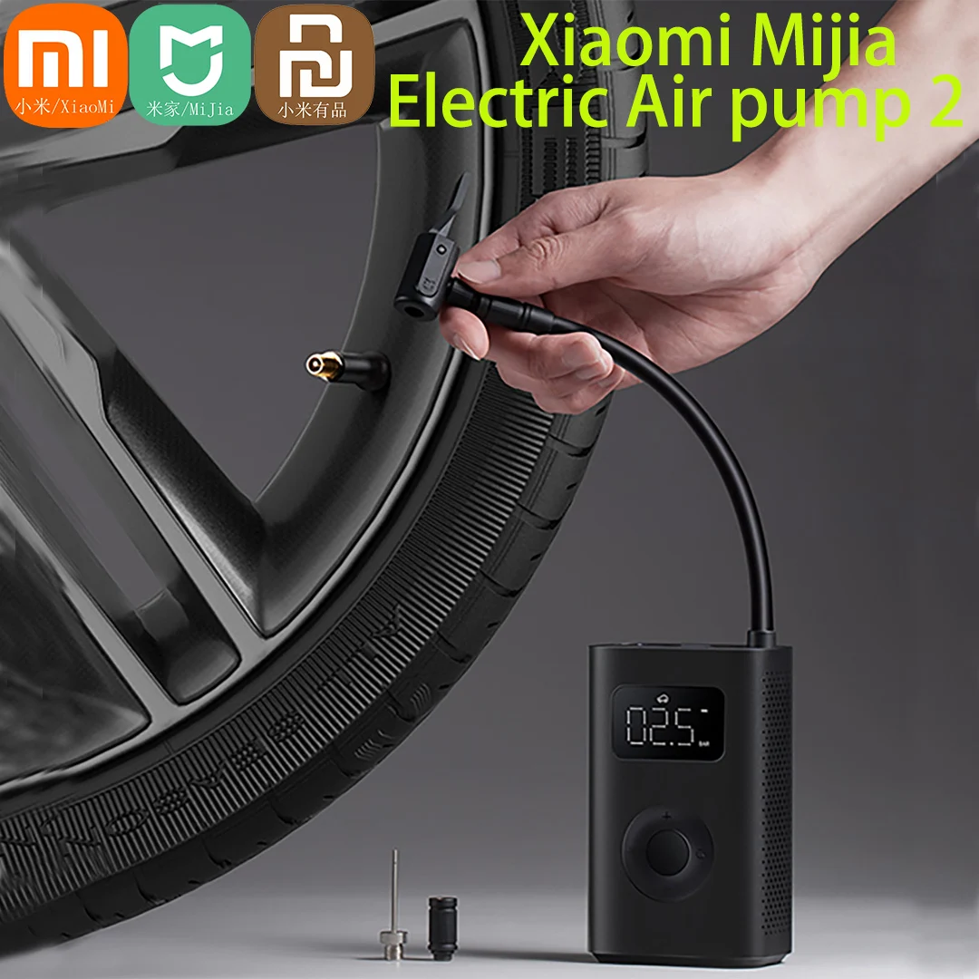 

Xiaomi Smart Portable 12V Car Tire Inflat For Mijia Led Multitool Air Pump 2 For Bike Automotive Type-C Electric Air Compressor