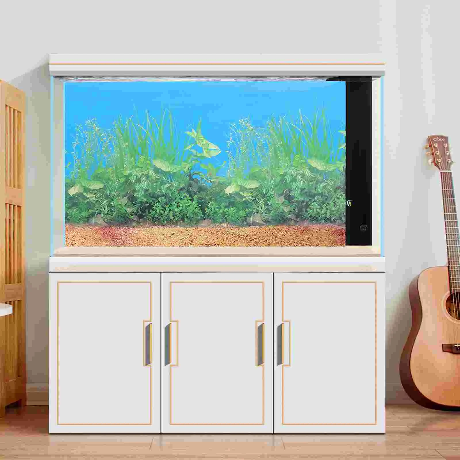 Fish Tank Background Paper Decorative Picture Double-sided Sticker Stickers Aquarium Backdrop DIY Ocean Mural