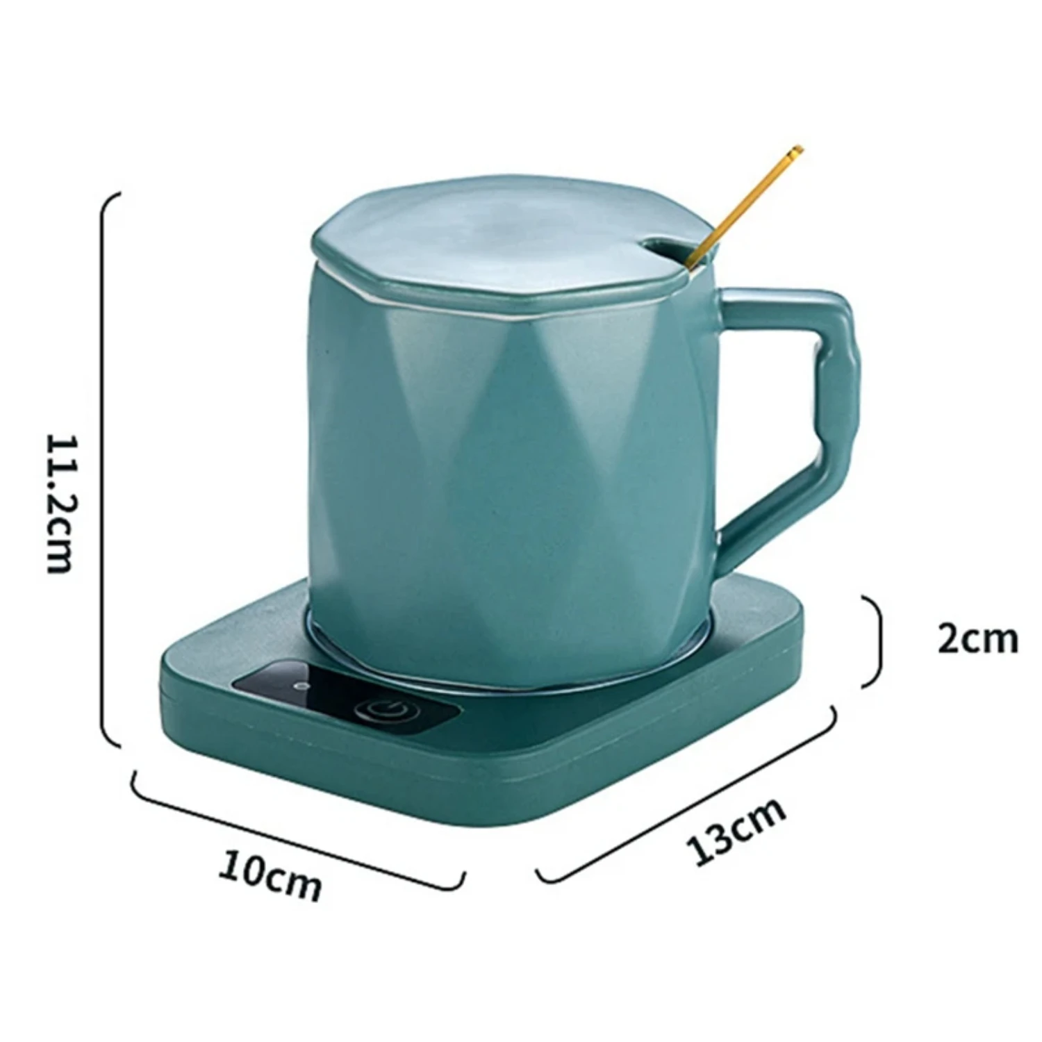 Calentador de tazas, taza de café, calentador de tazas, té de la leche, almohadilla calefactora de agua, calentador de tazas, estera cálida, posavasos de temperatura constante, enchufe europeo