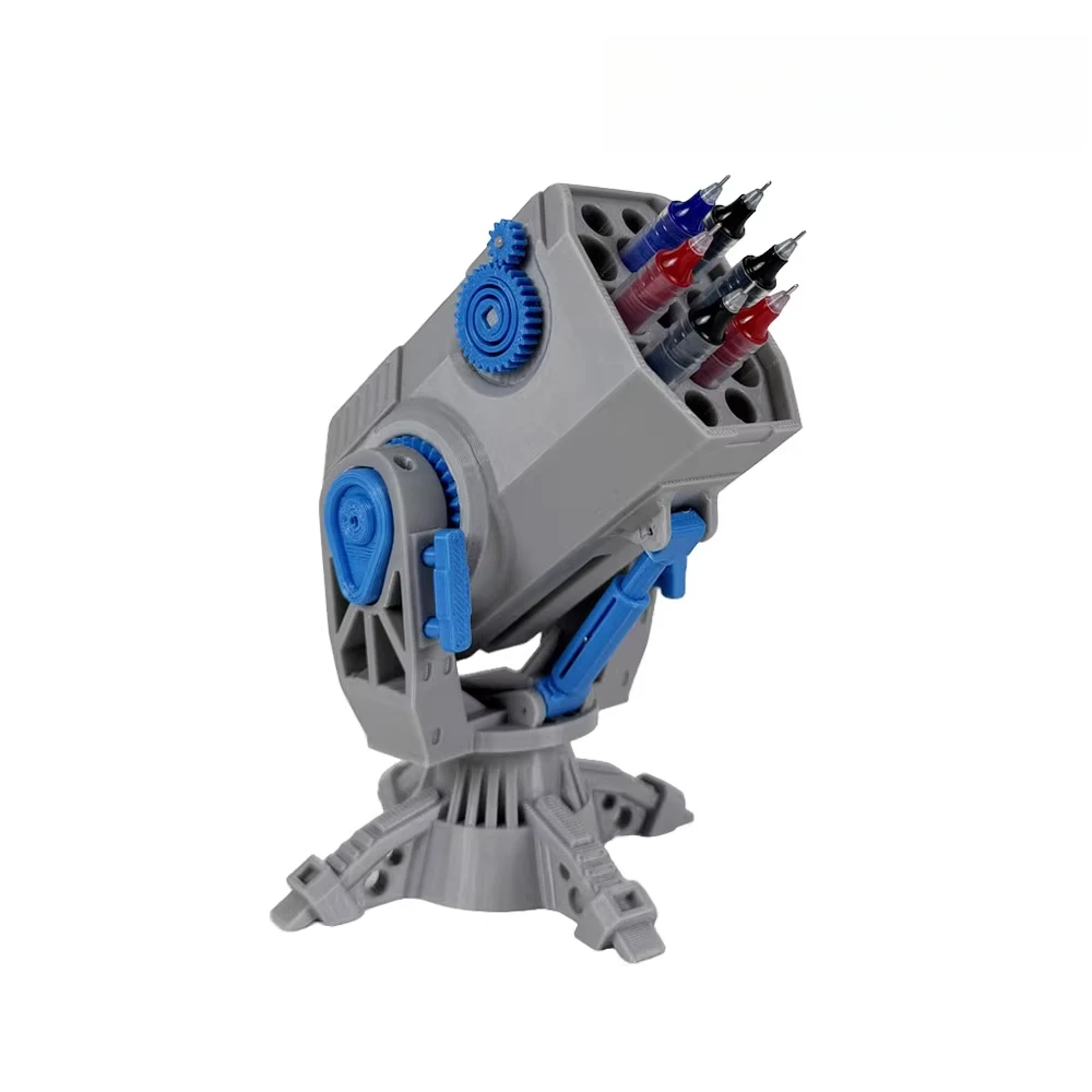 

DIY крутой Battlefield Mecha креативный держатель для ручек с 3D принтом, неэбьющиеся настольные украшения