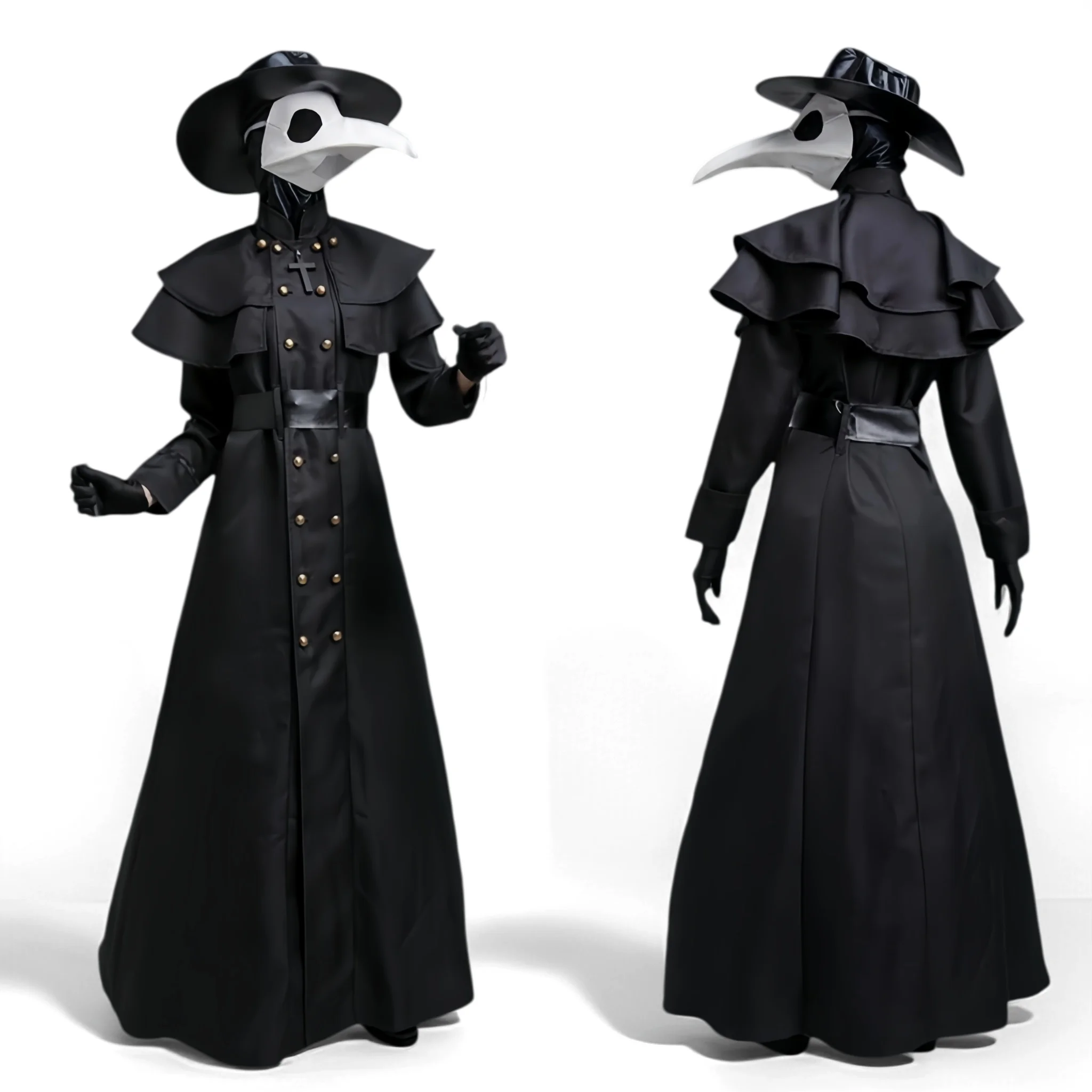 Disfraz de Doctora de la Peste para Mujer, Conjunto de Disfraz de Halloween, Disfraz Medieval Punk de Birdman, Accesorios para Fiesta de Disfraces