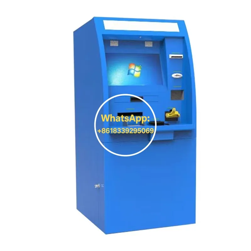 Self Service Cash in Cash Out Automatic Currency Exchange Kiosk 19inch Touch Screen Windows/Linux OS SDK