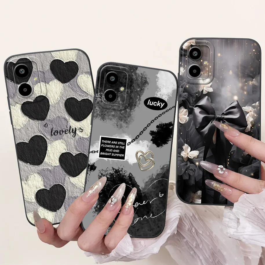 

For Samsung Galaxy M06 5G Case SM-M066B Cover Fashion Space Marble Soft Liquid Silicone Funda For Samsung F06 5G SM-E066B Bumper