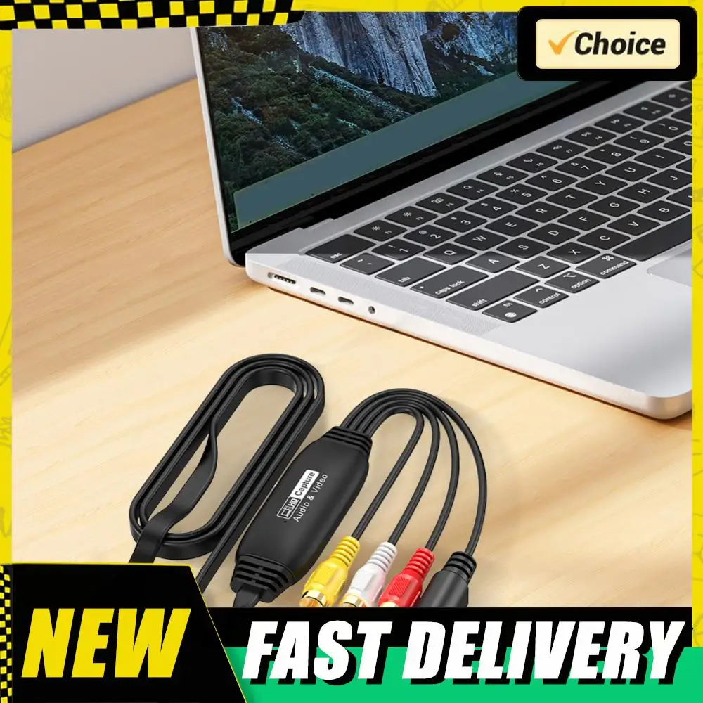 

USB-карта видеозахвата VHS VCR TV DVD Адаптер видеозахвата USB-AV RCA-USB-видеоконвертер для ПК