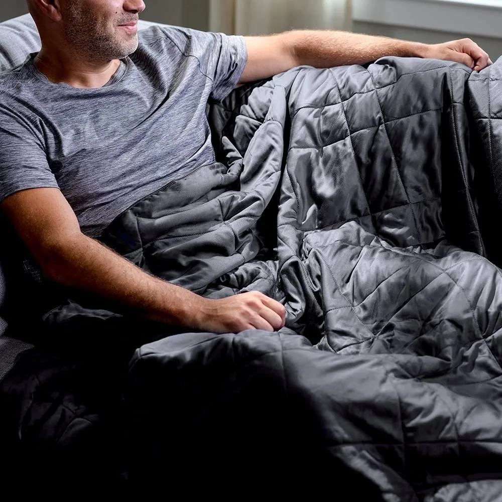 LUXOME Lightweight Blanket 100% Rayon from Bamboo King/Cal King 98x92 Thermal-Regulating Charcoal