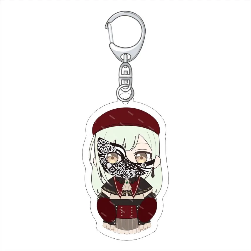 New Anime BanG Dream! Ave Mujica 6cm Sakiko Togawa Tomori Takamatsu Uika Misumi Kaname Raana Acrylic Keychain Christmas gift