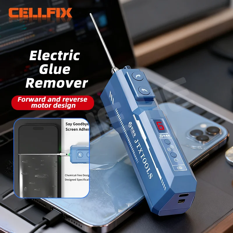 

JTX G-2 Electric Adhesive Remover with Dust Detection Light for Mobile Phone Screen Repair One-Click Quick Adhesive Removal Tool