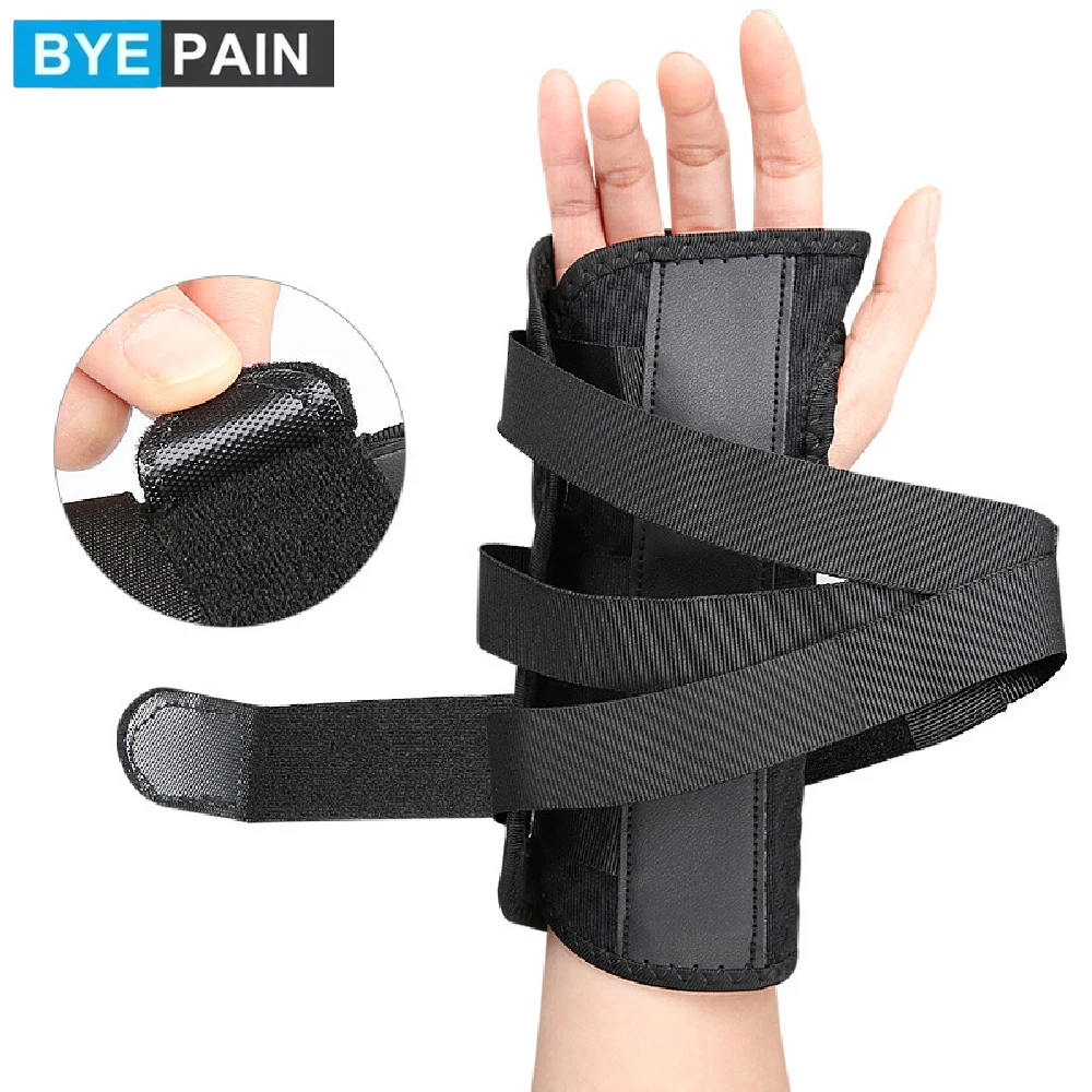 1PCS Carpal Tunnel Wrist Braces, Adjustable Night Wrist Support with 2 Metal Splints, Hand Stabilizer for Men Women
